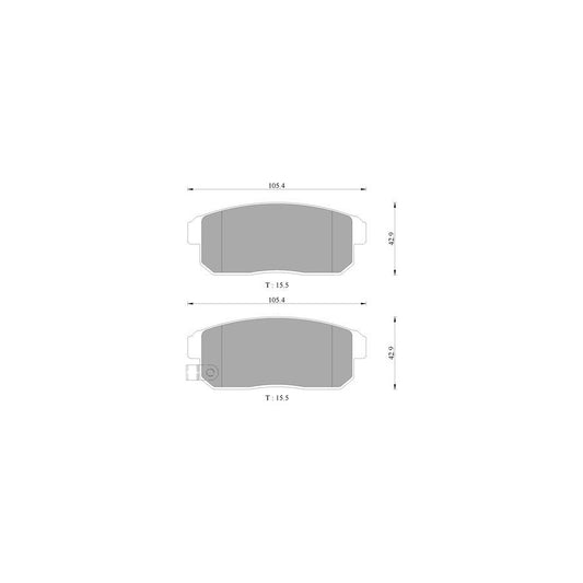 Bosch 0986Ab3075 Brake Pad Set BP3075N