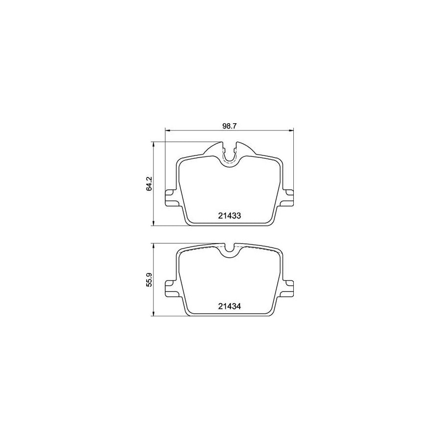 Brembo P 06 114 Brake Pad Set Prepared For Wear Indicator, With Anti-Squeak Plate, With Brake Caliper Screws