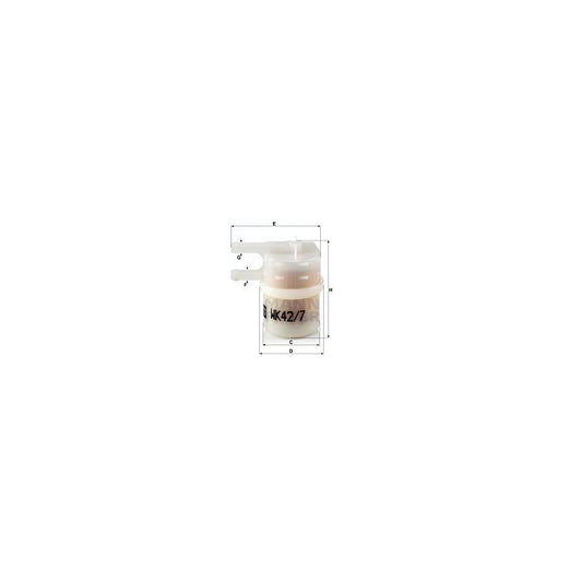 MANN-FILTER WK 42/7 Fuel filter In-Line Filter