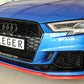 Rieger 00056810 Audi 8V RS3 Front Splitter -  Matte Black