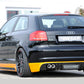 Rieger 00099838 Audi 8P A3 Rear Diffuser for Twin Tailpipe Left & Right - Carbon-Look