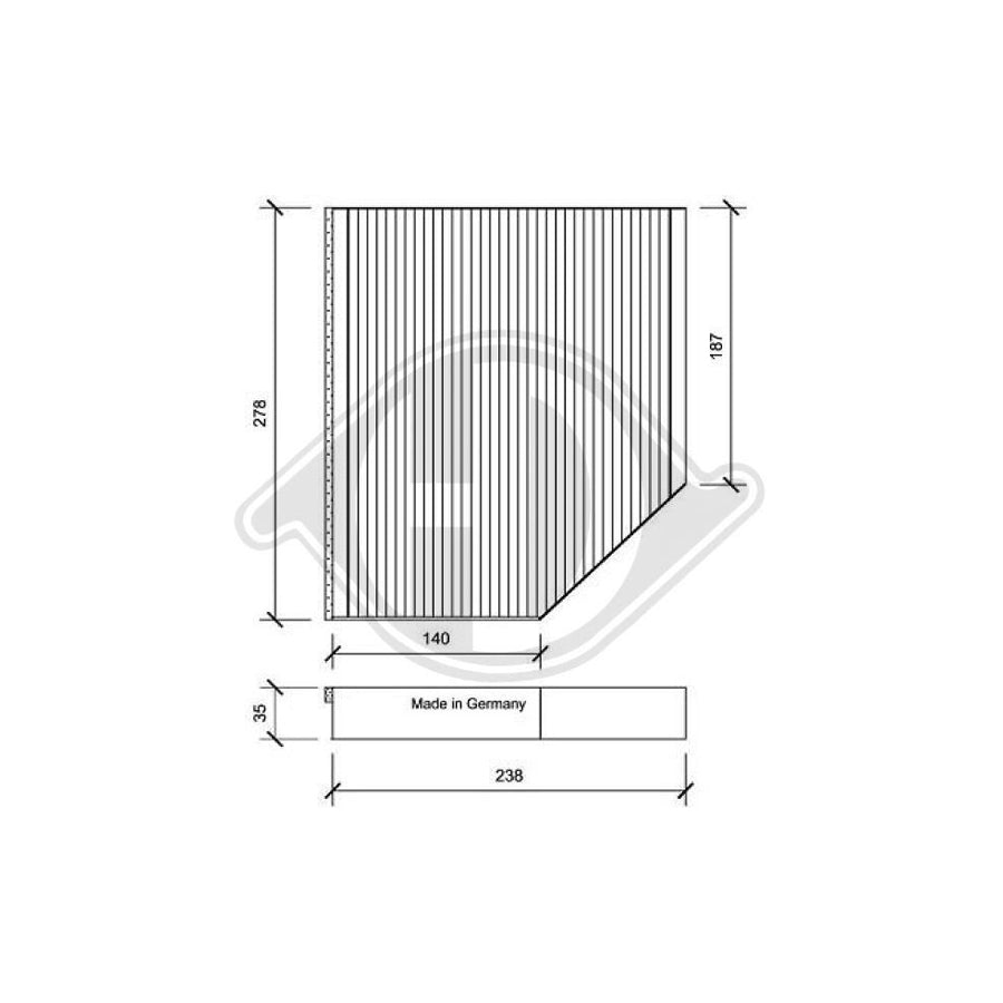 Diederichs Dci1163 Pollen Filter | Duco Car Parts UK Car Parts