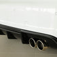 Rieger 00056813 Audi 8V S3 Rear Diffuser for Original Twin Tailpipe Left & Right -  Matte Black