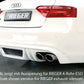 Rieger 00055428 Audi B8 B81 A5 Rear Diffuser for Original Tailpipe Left & RIght -  Matte Black