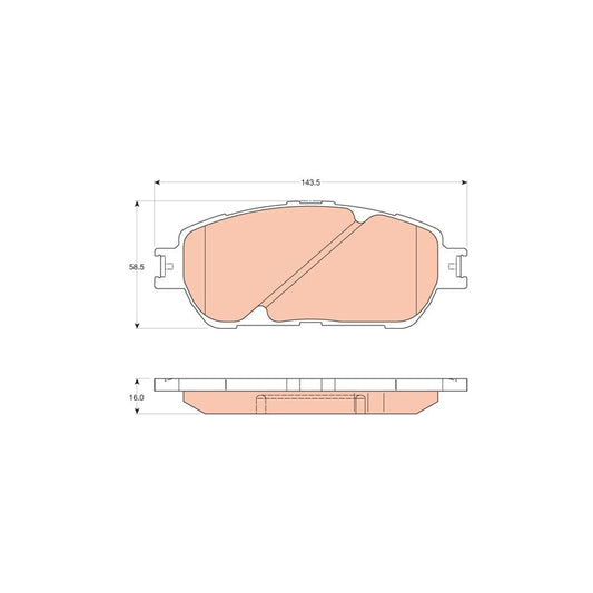 TRW Gdb3610 Brake Pad Set For Lexus Es Xv20 Xv30 Not Prepared For Wear Indicator