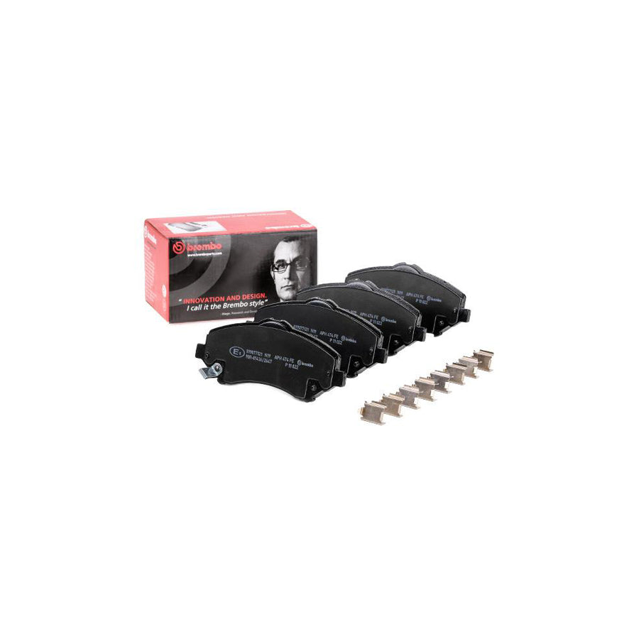 Brembo P 11 022 Brake Pad Set With Acoustic Wear Warning