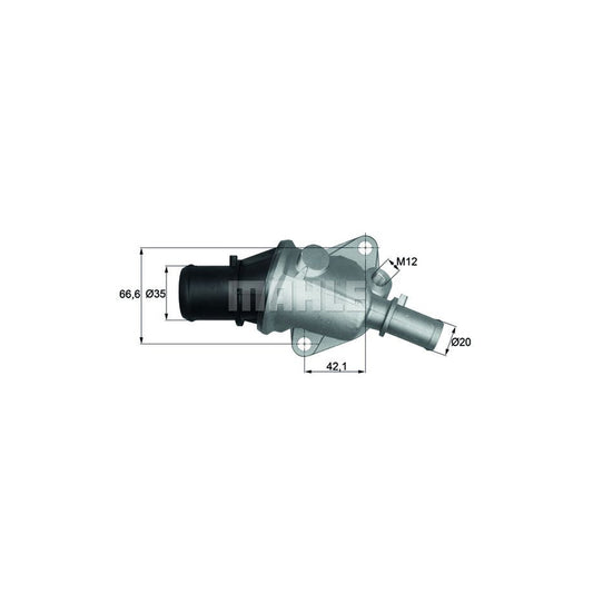 MAHLE ORIGINAL TI 114 80D Engine thermostat Opening Temperature: 80°C, with seal