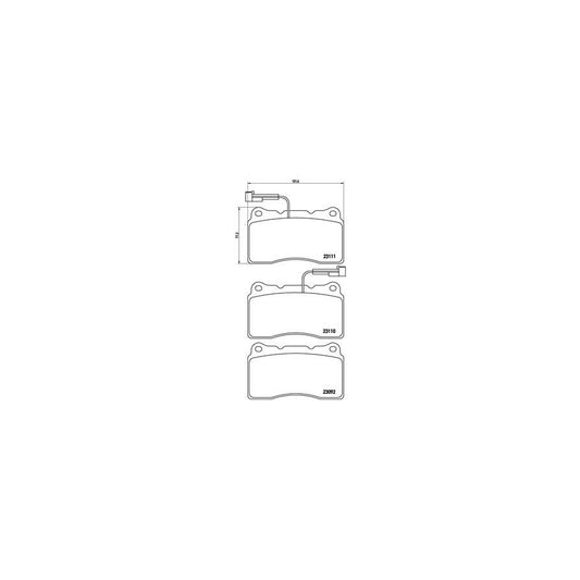 Brembo P 23 078 Brake Pad Set