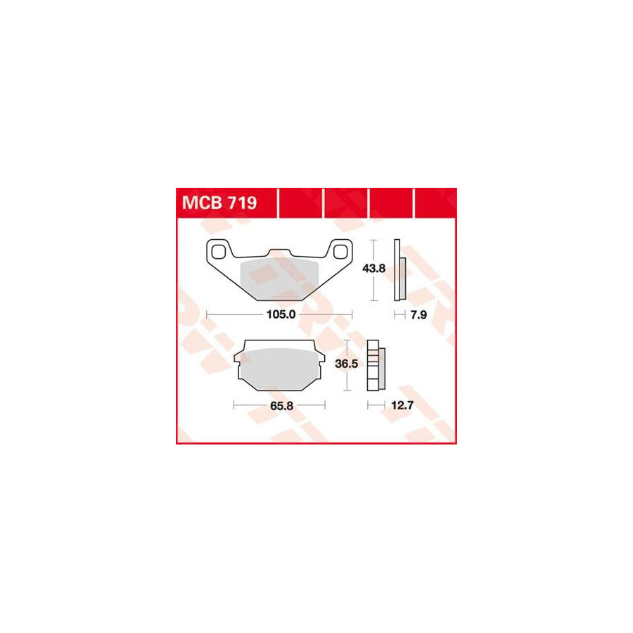 TRW Organic Allround Mcb719 Brake Pad Set