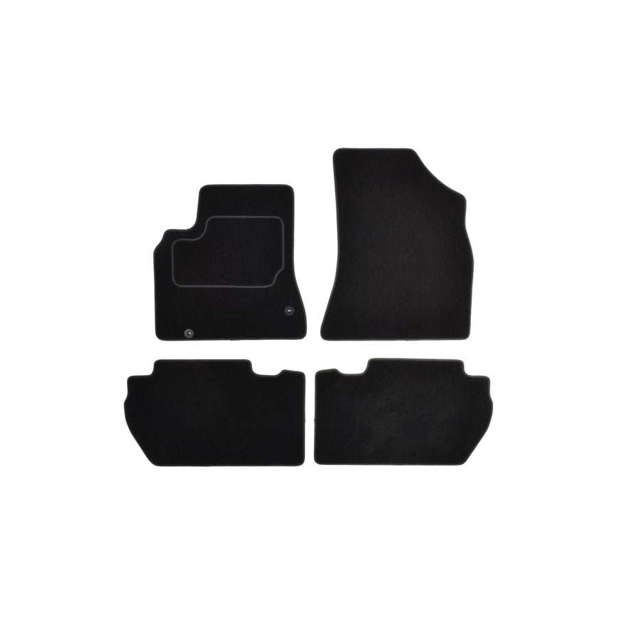 MAMMOOTH A041 CIT60 PRM 01 Floor mat set for CITRO??? Berlingo II (B9) Textile, Front and Rear, Quantity: 4, Black