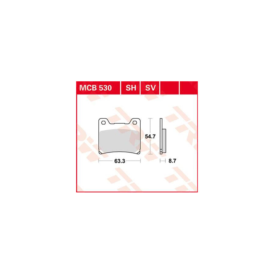 TRW Sinter Street Mcb530Sv Brake Pad Set