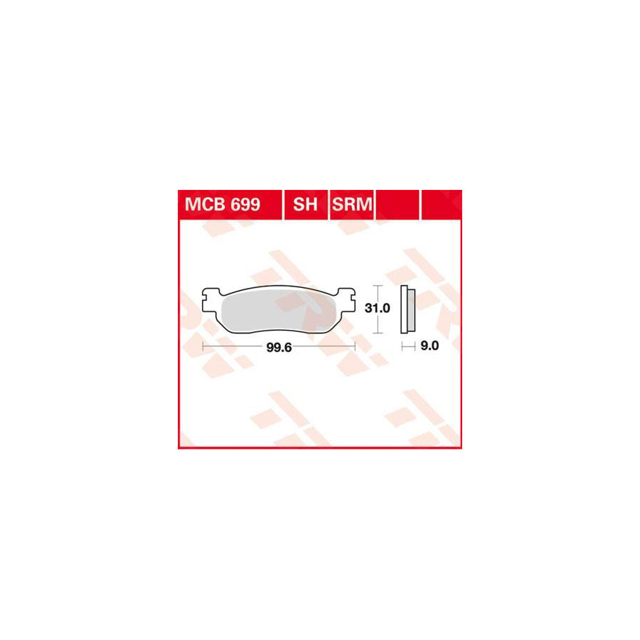 TRW Sinter Street Mcb699Sh Brake Pad Set