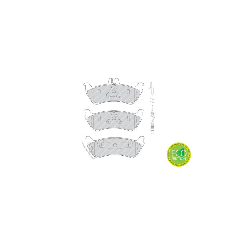 Ferodo Premier Eco Friction Fdb1608 Brake Pad Set Suitable For Mercedes Benz Ml Class W163 Incl Wear Warning Contact With Piston Clip With Accessories