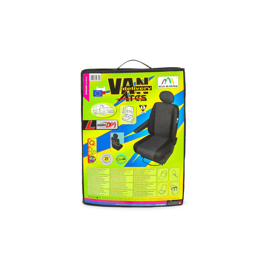 KEGEL 5-1437-217-4015 Car seat cover Black, Polyester, Left Front