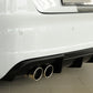 Rieger 00056813 Audi 8V S3 Rear Diffuser for Original Twin Tailpipe Left & Right -  Matte Black