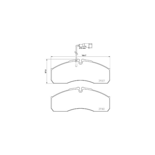 Brembo P 56 123 Brake Pad Set With Brake Caliper Screws