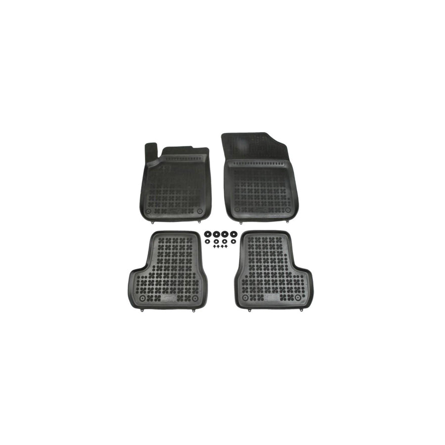 REZAW PLAST Tailored 201213 Floor mat set for CITRO??? C3 II (SC) Elastomer, Front and Rear, Quantity: 4, Black