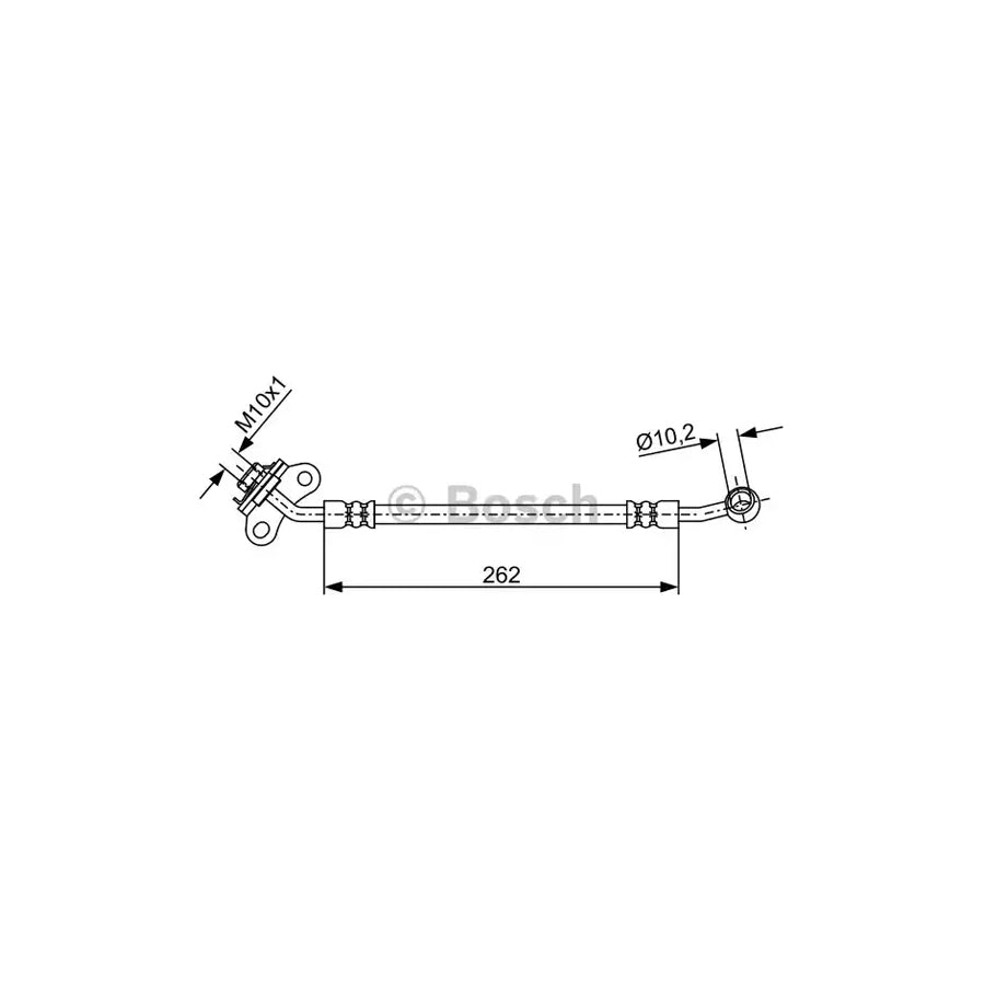 BOSCH 1 987 481 885 Brake Hose for KIA Sedona II VQ 262Mm