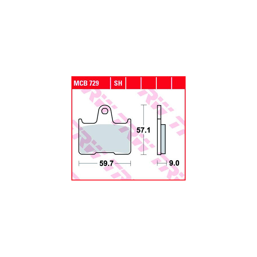 TRW Organic Allround Mcb729 Brake Pad Set