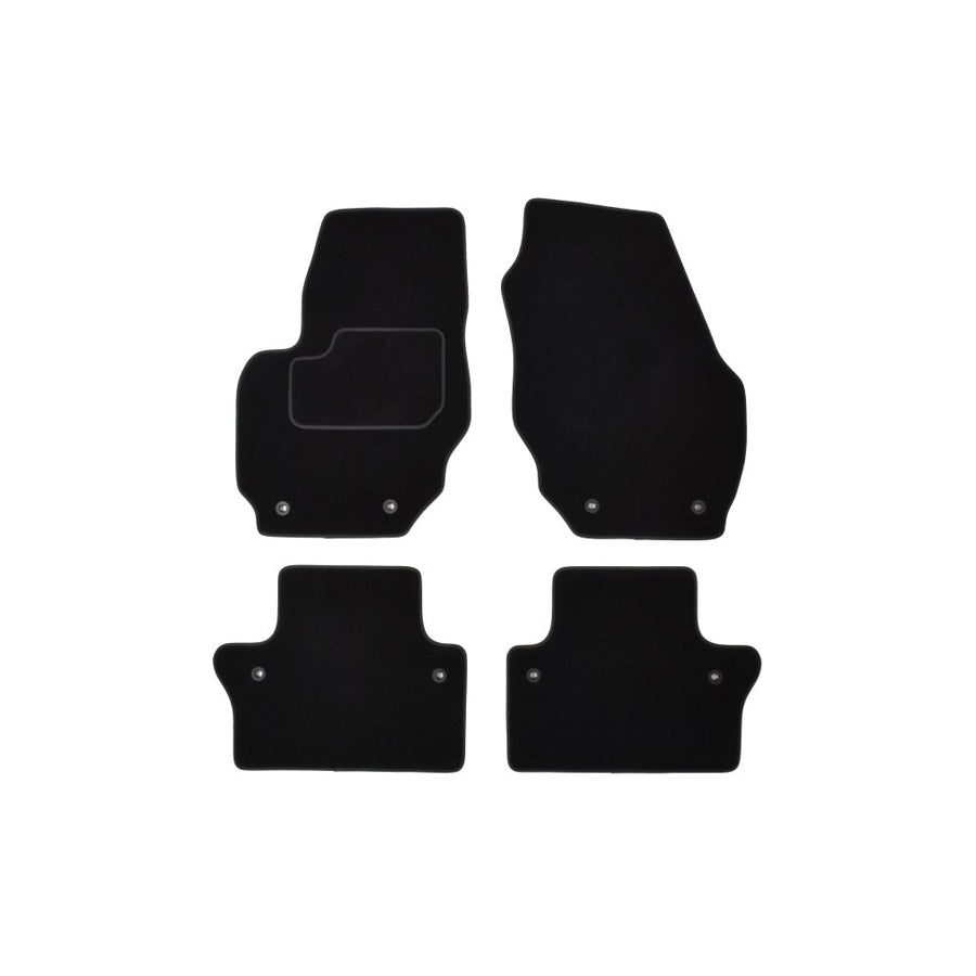 MAMMOOTH A041 VOL105 PRM 01 Floor mat set for VOLVO S80 II (AS, 124) Textile, Front and Rear, Quantity: 4, Black