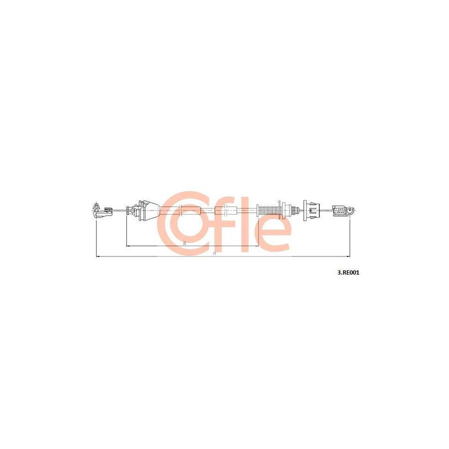 COFLE 3.RE001 Throttle Cable for RENAULT KANGOO | Duco Car Parts UK Car Parts