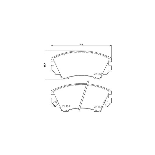 Hella 8DB 355 013 041 Brake Pad Set With Acoustic Wear Warning With Accessories