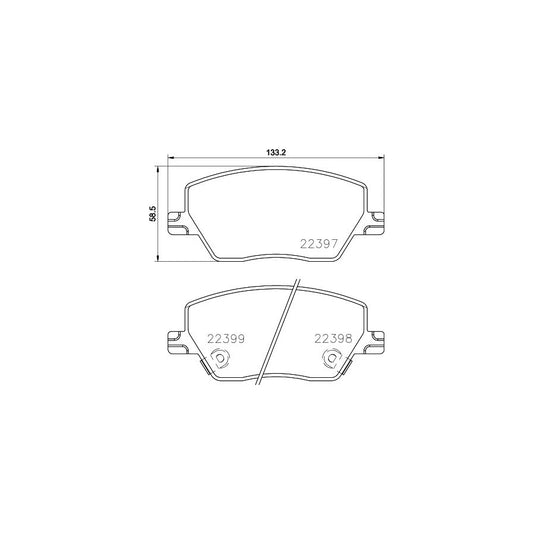 Hella 8DB 355 025 111 Brake Pad Set With Acoustic Wear Warning With Accessories