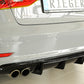 Rieger 00088157 Audi 8V A3 Rear Diffuser for Twin Tailpipe Left - Glossy Black