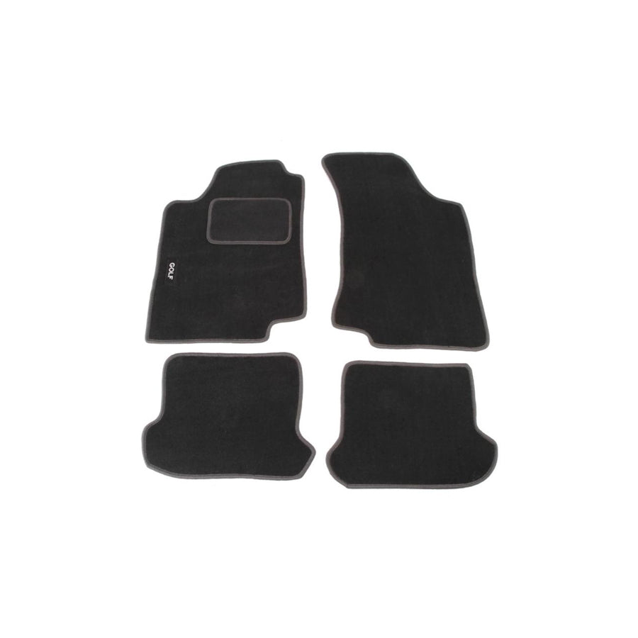 CUSTOPOL Tailored VW140S Floor mat set for VW Golf III Hatchback (1H1) Textile, Front and Rear, Quantity: 4, Grey