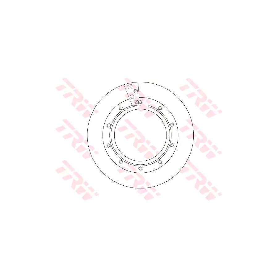 TRW DF5038S Brake Disc Rear Axle Vented