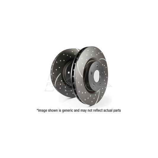 EBC Audi C6 A6 Slotted And Dimpled Sport Rear Brake Discs - TRW Caliper