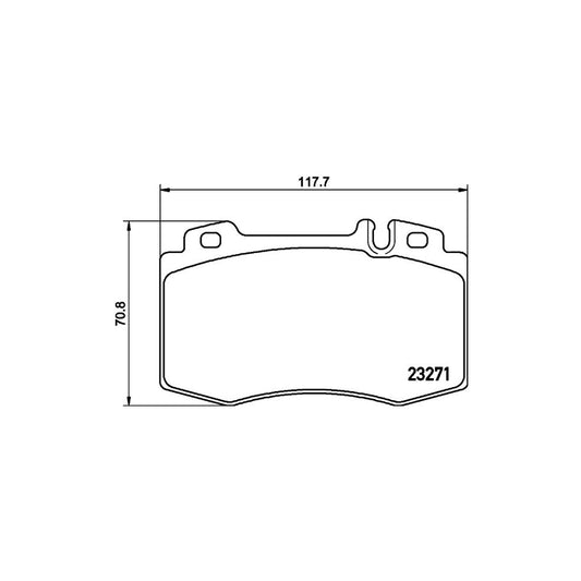 Hella 8DB 355 008 691 Brake Pad Set Prepared For Wear Indicator
