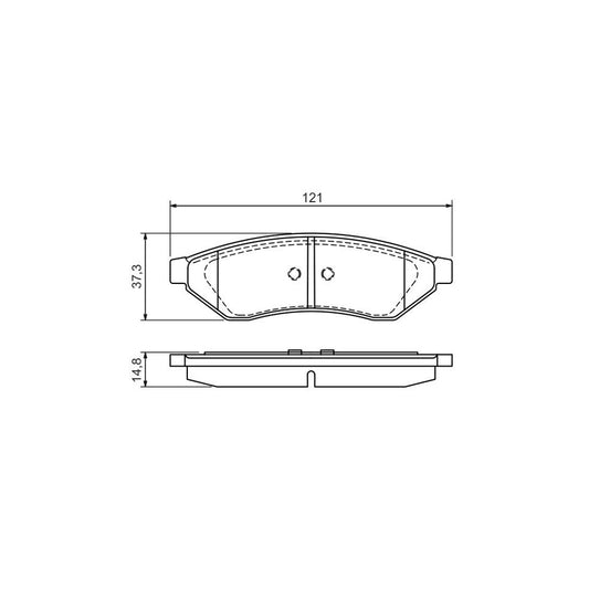 Bosch 0986494172 Brake Pad Set With Anti Squeak Plate With Mounting Manual BP1083