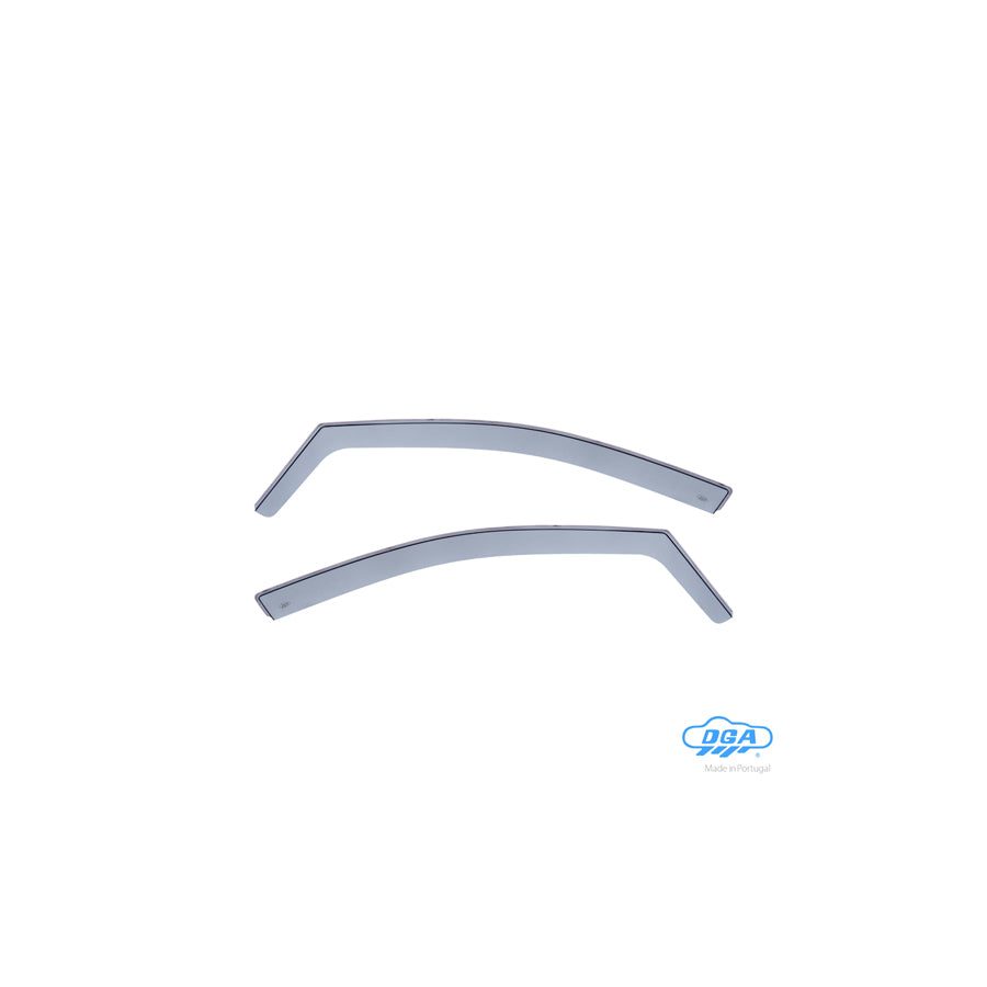DGA 24040 Wind deflectors for VW Polo V Hatchback (6R1, 6C1) Arrow direction, Front, inner