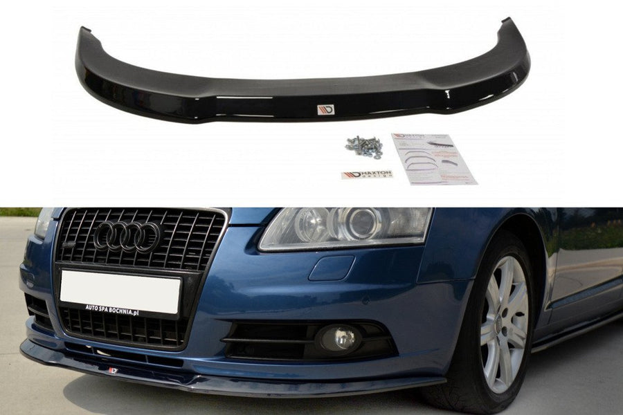 Maxton Design AU-A6-C6-SLINE-FD1T Front Splitter Audi A6 S-Line C6 | Duco Car Parts UK Car Parts