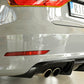 Rieger 00088157 Audi 8V A3 Rear Diffuser for Twin Tailpipe Left - Glossy Black