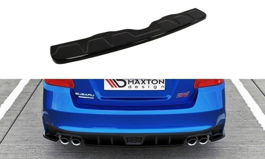 Maxton Design SU-IM-4-WRX-STI-RD1T Central Rear Splitter Subaru Impreza WRX STI MK4 | Duco Car Parts UK Car Parts