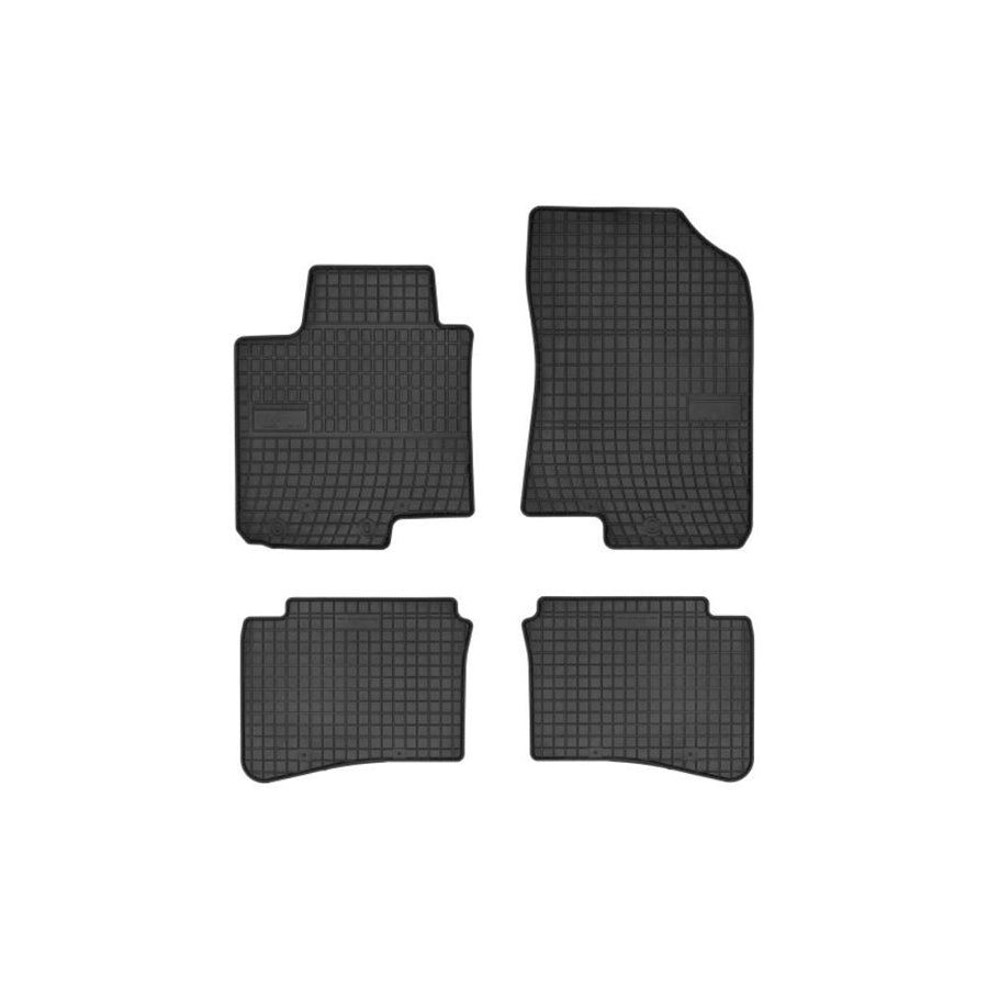 FROGUM Tailored 546016 Floor mat set for HYUNDAI i20 Elastomer, Front and Rear, Quantity: 4, Black, (LHD)