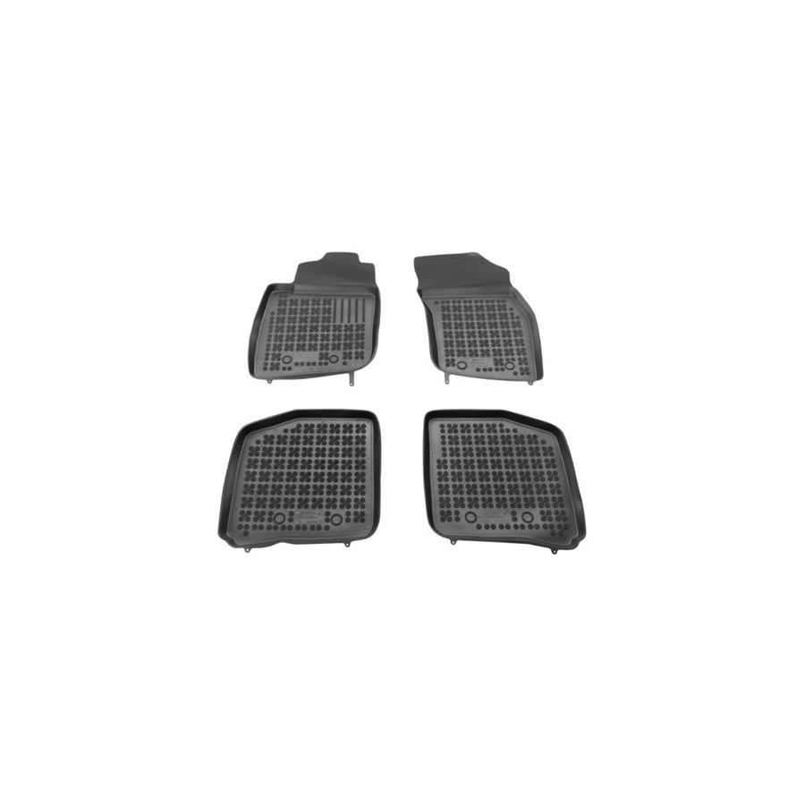 REZAW PLAST Tailored 200401 Floor mat set Elastomer, Front and Rear, Quantity: 4, Black