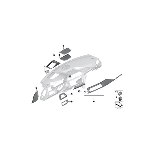 BMW Carbon Fibre Interior Dash Trim F80 F82 (M3 & M4)