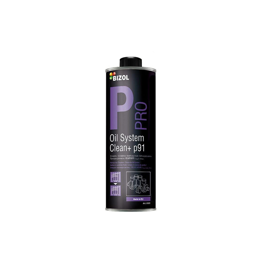 BIZOL Clean+, Pro Oil System, 500ml / 3.5-6.5l oil, p91 8101 Engine Oil Additive | Duco Car Parts UK Car Parts