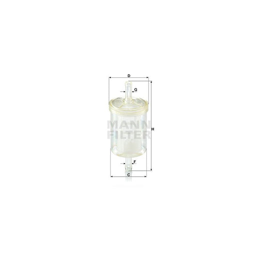 MANN-FILTER WK 43/13 (10) Fuel filter for NISSAN Patrol Hardtop (K160) In-Line Filter