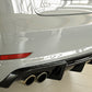 Rieger 00088157 Audi 8V A3 Rear Diffuser for Twin Tailpipe Left - Glossy Black