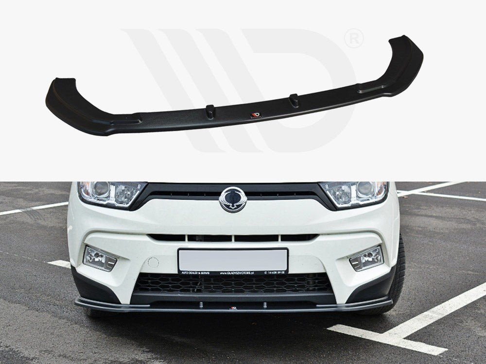 Maxton Design SY-TI-1-FD1T Front Splitter V.1 Ssangyong TIVoli | Duco Car Parts UK Car Parts