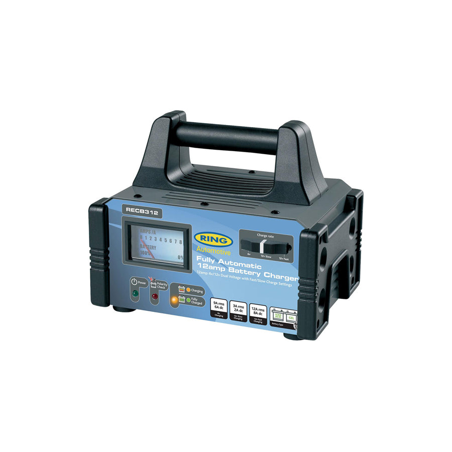 RING RECB312 Battery Charger portable, 12A, 12, 6V