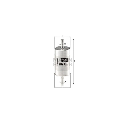 MANN-FILTER WK 511/1 Fuel filter In-Line Filter