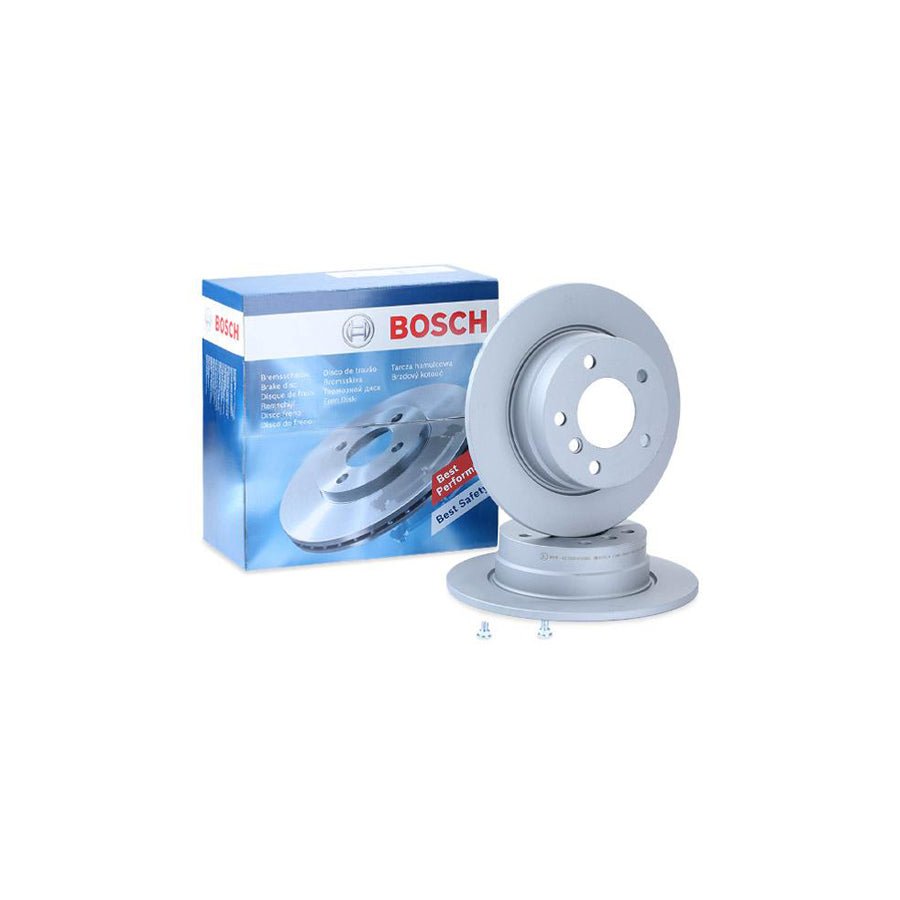 BOSCH 0 986 479 217 Brake Disc for BMW 1 Series Solid Coated High carbon with bolts screws