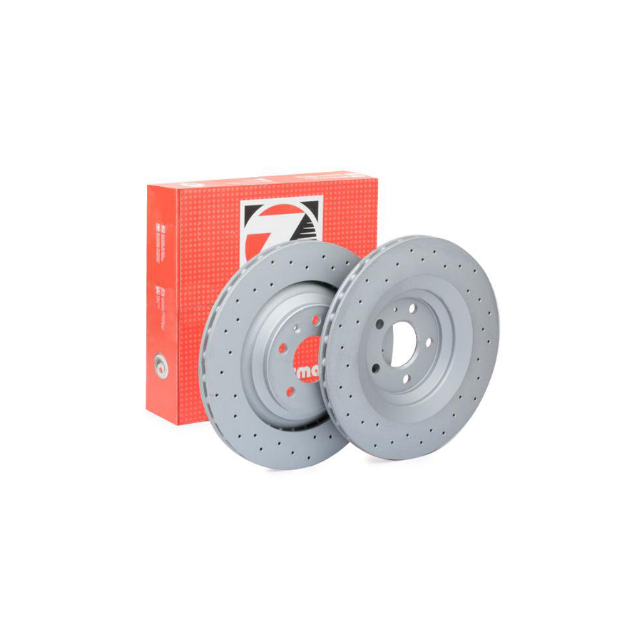 ZIMmERMANN SPORT COAT Z 100 3336 52 Brake Disc Externally Vented Perforated Coated