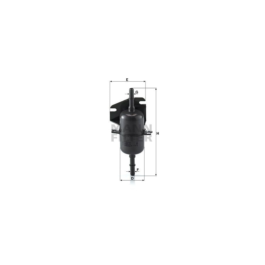 MANN-FILTER WK 510 Fuel filter In-Line Filter