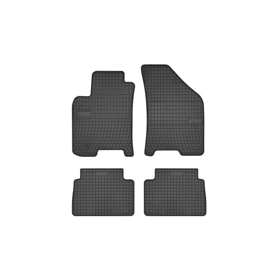 FROGUM Tailored 0702 Floor mat set Elastomer, Front and Rear, Quantity: 4, Black, (LHD)